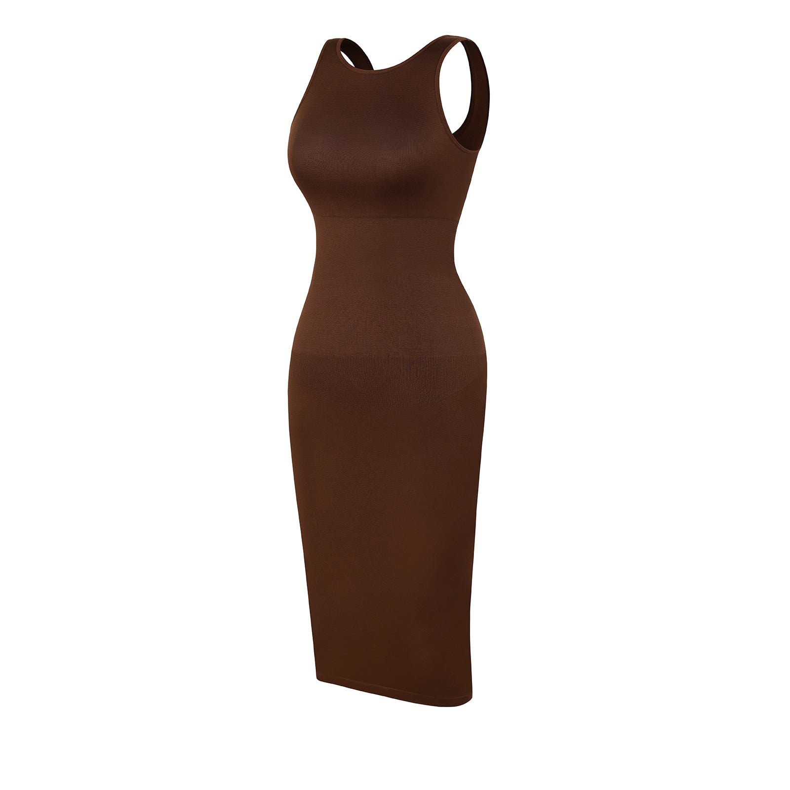 Dream Sculpt Midi Dress - Brown Shop Lily Dream Sculpt Midi Dress - Brown Shop Lily