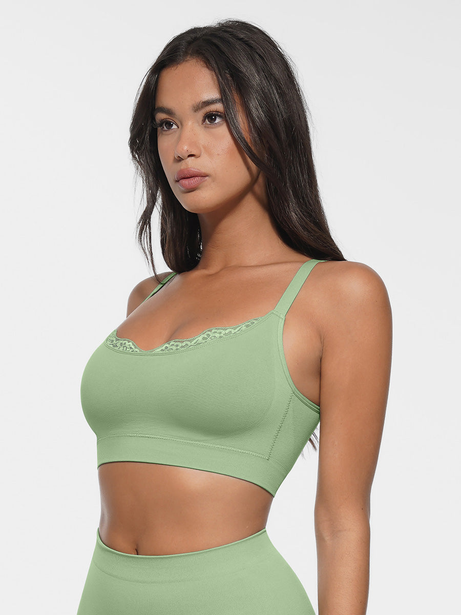 Comfort Lace Bra - Green