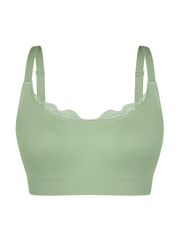 Comfort Lace Bra - Green