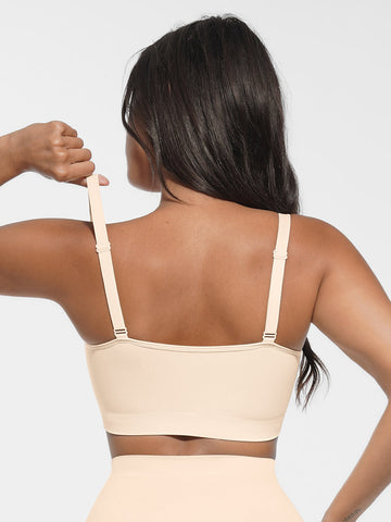 Smooth Lace Bralette - White