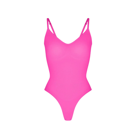 Ultimate Sculpt Thong Bodysuit - Pink