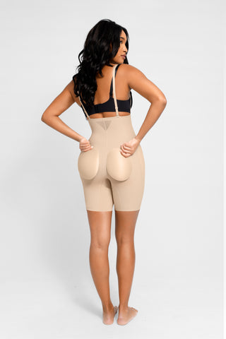 Curve Luxe Maximum Effect Padded Body Shaper - Nude