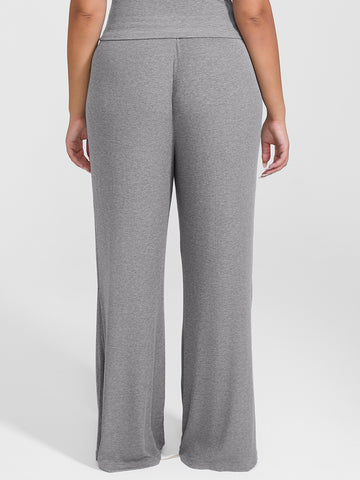 Lounge Ribbed Pants - Grey