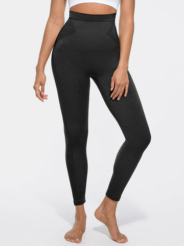 Seamless Sculpt High Waisted Leggings - Black