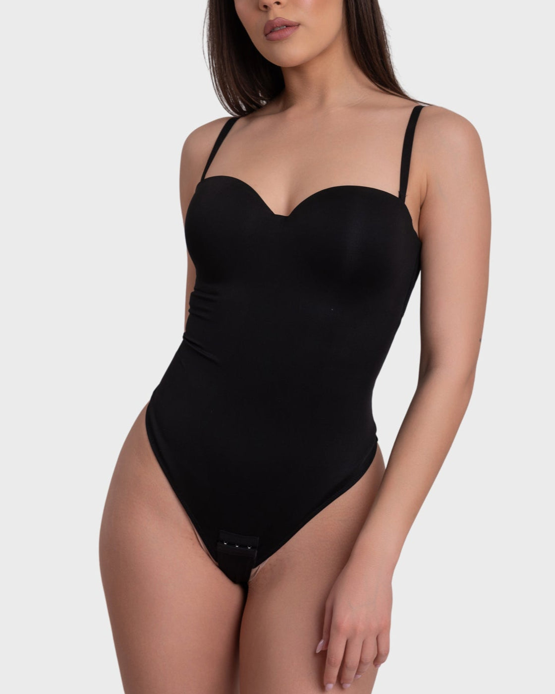 Bustier Corset Bodysuit - Black