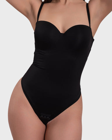 Bustier Corset Bodysuit - Black