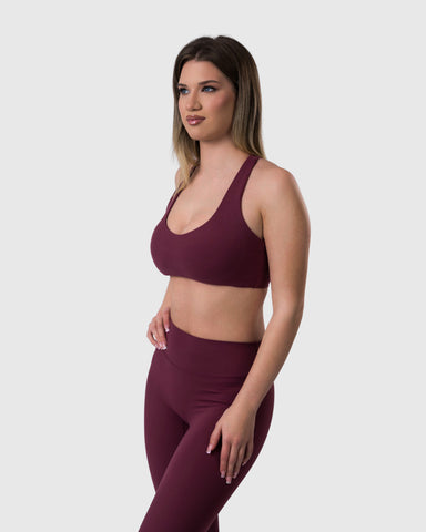 Core Sports Bra - Burgundy