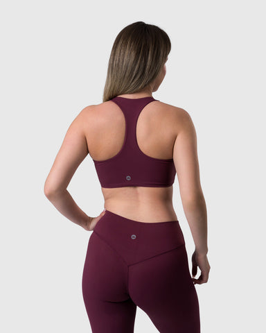 Core Sports Bra - Burgundy