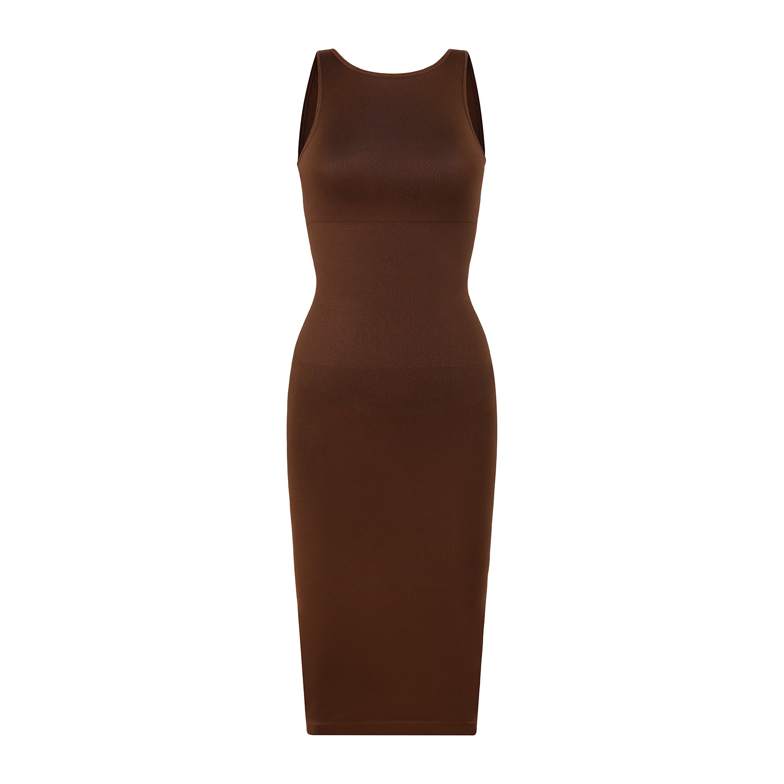 Dream Sculpt Midi Dress - Brown Shop Lily Dream Sculpt Midi Dress - Brown Shop Lily