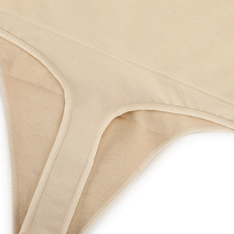 Tummy Control Shaping Thong Panties - Nude