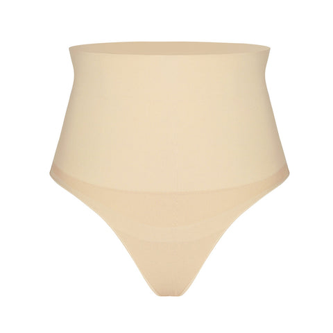 Tummy Control Shaping Thong Panties - Nude