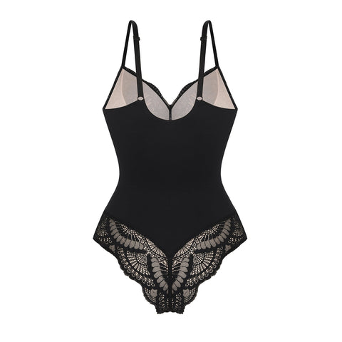 Mariella Lace Shaping Bodysuit - Black